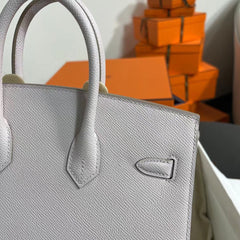 Hermès Birkin 25 Sellier Mauve Pale Epsom Silver Hardware