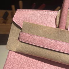 Birkin 25 Retourne 3Q Rose Sakura Togo Silver Hardware