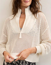 Viertel-Reißverschluss-Pullover