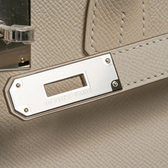 Birkin 35 Bag Craie Epsom Palladium Hardware