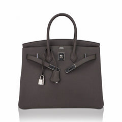 Birkin 35 Bag Etain Togo Leather with Palladium Hardware
