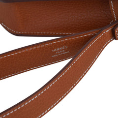 Kelly Depeches 25 Pouch Fauve Galop D’Vache Palladium Hardware