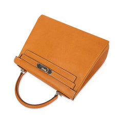 Kelly 28 Bag Gold Peau Porc Leather with Palladium Hardware