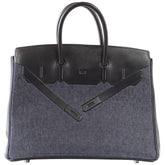 Birkin 35 Bag Rare Limited Edition Denim Shadow