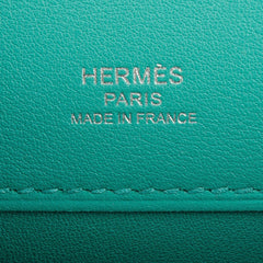 Kelly Cut Vert Verone Clutch Bag Swift Palladium