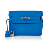 Kelly Messenger PM Blue Zanzibar Evercolor Leather with Palladium Hardware