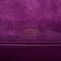 Kelly Pochette Doblis (Suede) Violet Purple Clutch Bag Gold