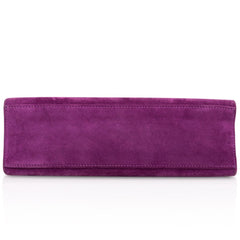 Kelly Pochette Doblis (Suede) Violet Purple Clutch Bag Gold
