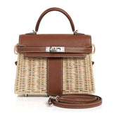 Mini Kelly 20 Bag Picnic Barenia & Osier