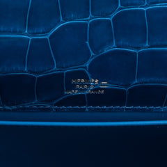 Kelly Pochette Mykonos Alligator Gold Hardware