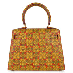 Vintage Mini Kelly 20 Bag Sellier Soleil Box Leather with Gold Hardware