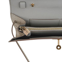 Kelly Classique To Go Wallet Beton Matte Alligator Gold Hardware