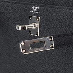 Kelly 25 Bag Black Togo Palladium Hardware (Retourne)