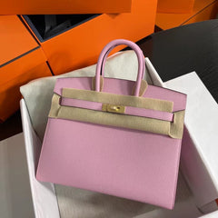 Birkin 25 Sellier Mauve Sylvestre Epsom Gold Hardware