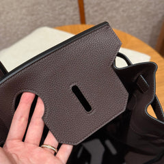 Large Birkin HAC 40cm Men's Tote in Premium Chocolate Brown Togo Cowhide