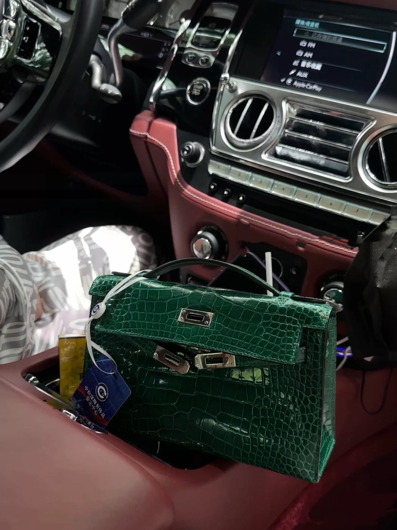 Kelly Pochette Vert Emeraude Shiny Niloticus Crocodile Leather Palladium Hardware Women Clutch Bag