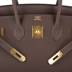 Birkin 35 Bag Chocolate Togo Gold Hardware