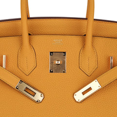 Birkin 30 Bag Jaune Ambre Gold Hardware Togo Leather