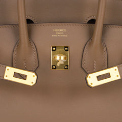 Birkin 25 Beige De Weimar Veau Jonathan Leather Gold Hardware