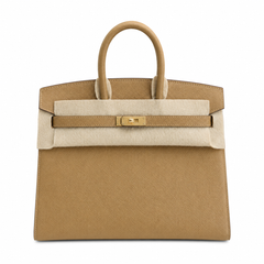 Birkin 25 Sellier 4B Biscuit Epsom Gold Hardware