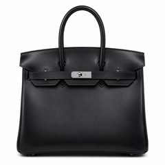 Rare Limited Edition Birkin 30cm So Black Total Matte-Hardware Luxury Tote