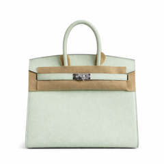 Birkin 25 Sellier Vert Fizz Epsom Silver Hardware