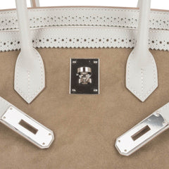 Birkin 35 Bag Grizzly Ghillies Gris Perle Gris Caillou Colour Limited Edition Rare