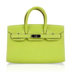 Birkin Tiny Bag Miniature Micro Kiwi Epsom Limited Edition
