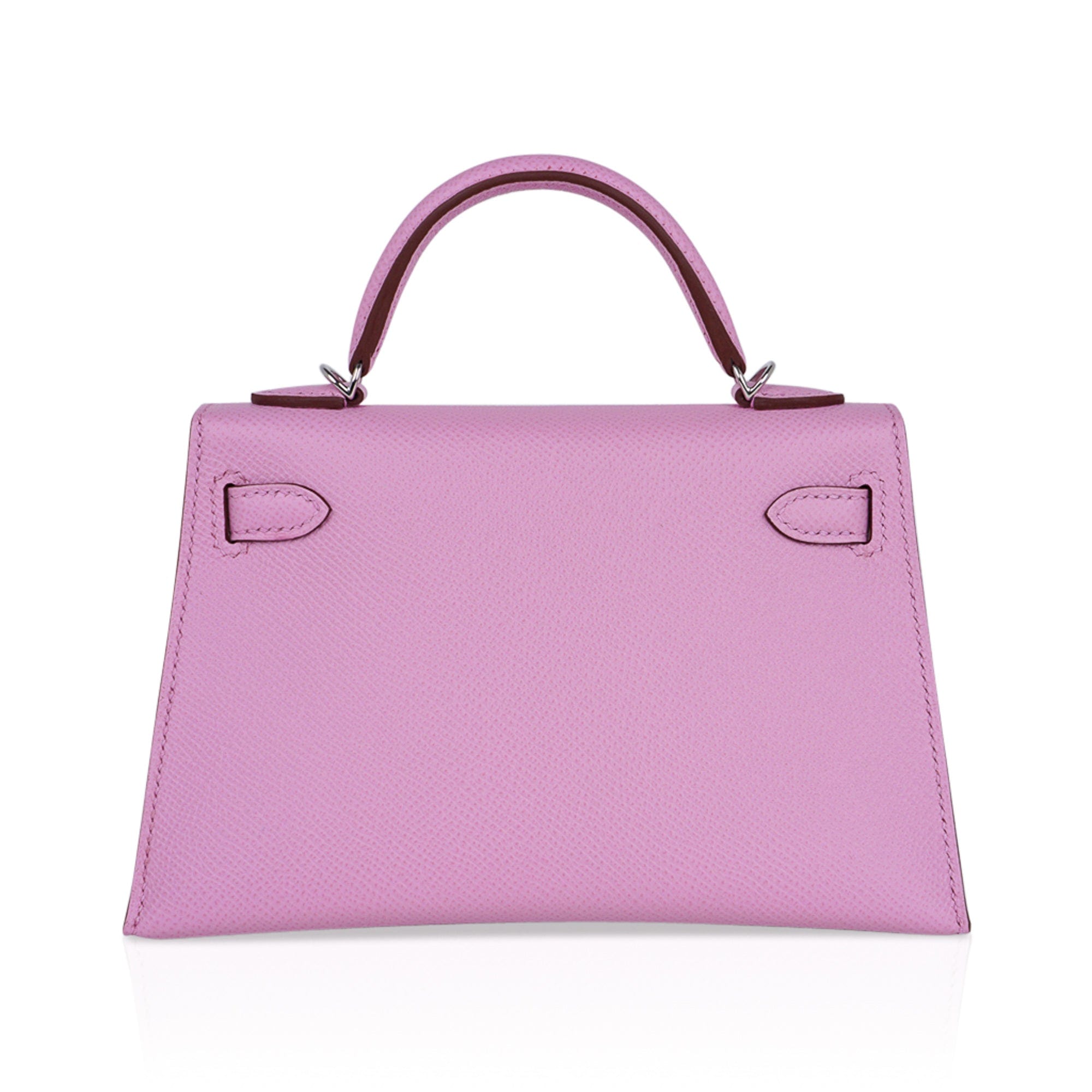 Mini Kelly 20 Bag Sellier Mauve Sylvestre Epsom with Palladium Hardware