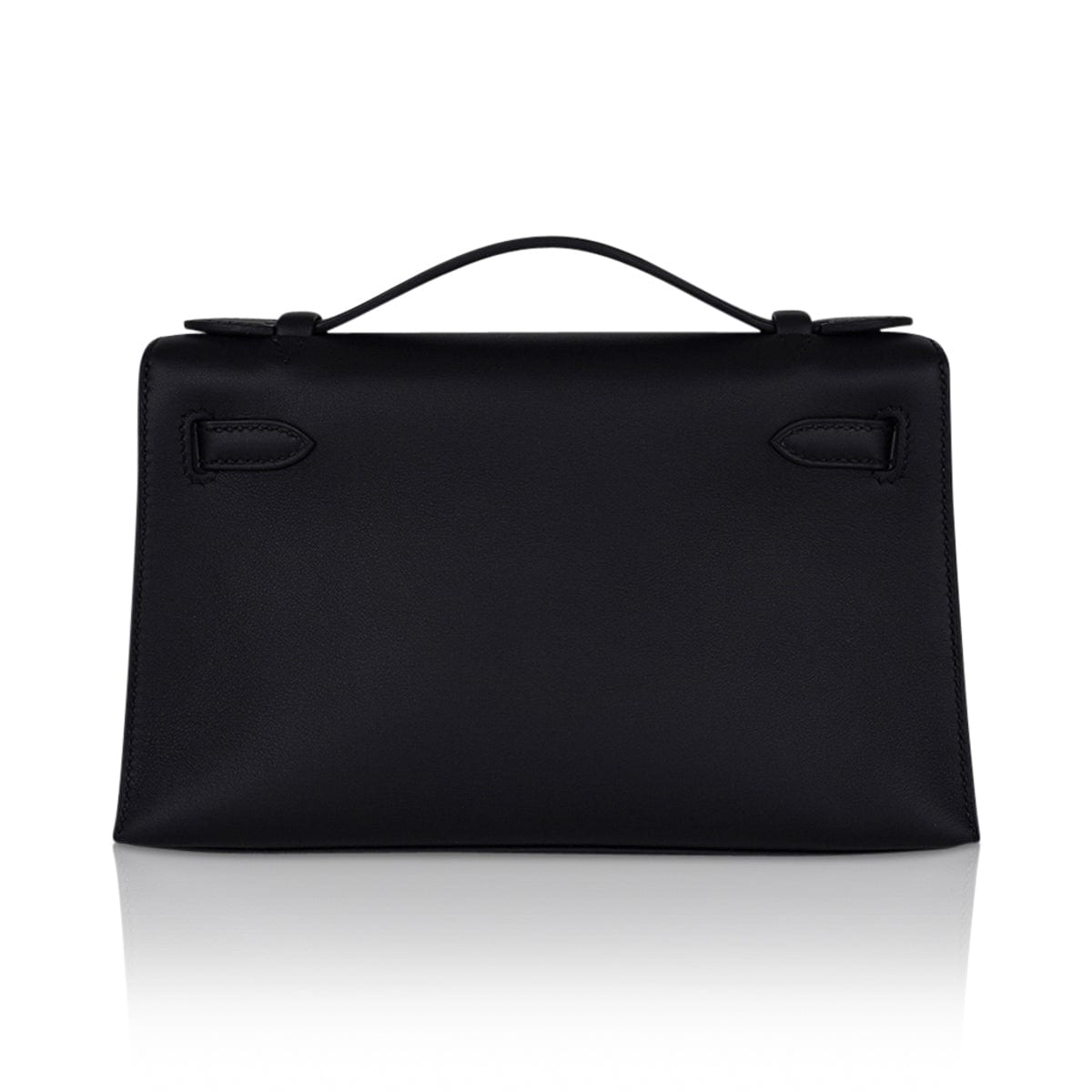 Kelly Pochette Bag Black Rose Gold Hardware Clutch